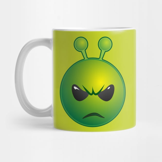 Funny Alien Monster ET Extraterrestrial Martian Green Man Emoji for Women, Men and Kids 17 by PatrioTEEism